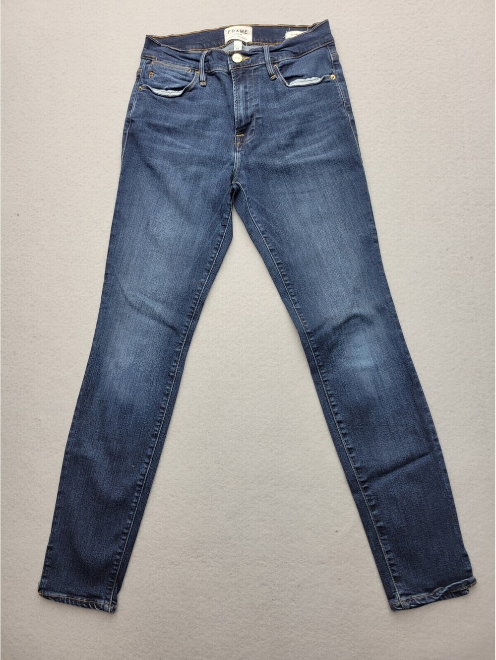Frame Denim Women's Jeans Size 27 Blue Skinny Dark Wash Le High